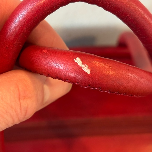 Celine Red Tote with Gold Details - Picture 6 of 16